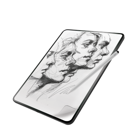 ZAGG InvisibleShield Fusion Canvas Antibakteriāla aizsargplēve, kas imitē papīru, priekš iPad Pro 13" 2024 |...