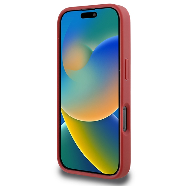 Karl Lagerfeld iPhone 16 Pro vāciņš Quilted Signature, sarkans