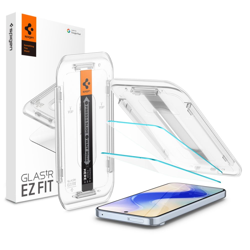 Spigen Glas.tR EZ Fit aizsargstikls Google Pixel 9 Pro XL (2 gab.)