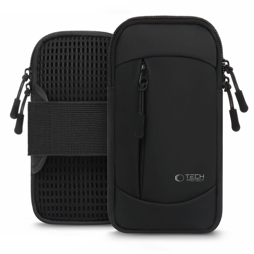 Tech-Protect M6 universāla sporta aproce telefonam līdz 6.9", melna