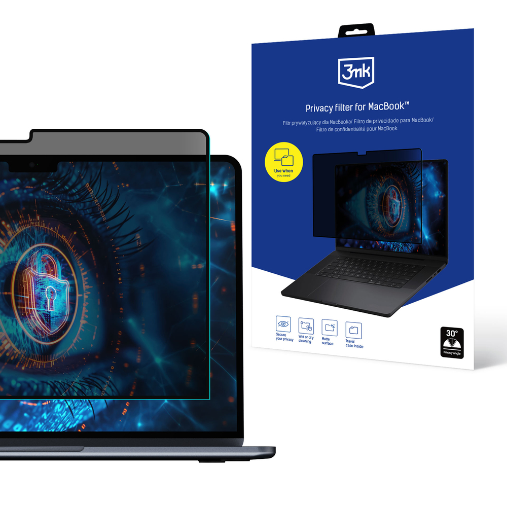 3mk Privacy Filter privātuma plēve MacBook Air 15" 2023