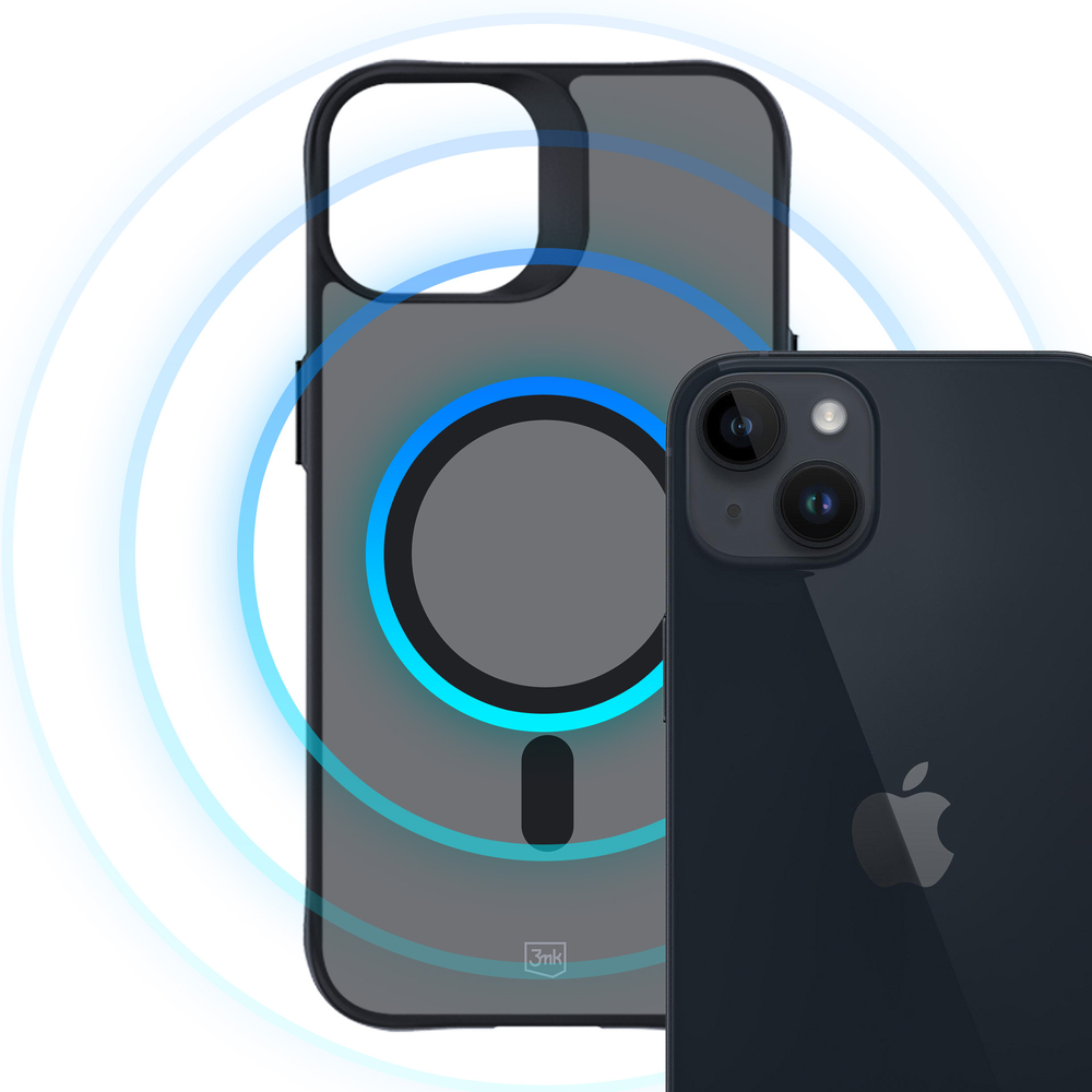 3mk iPhone 14 Plus vāciņš Smoke MagCase, puscaurspīdīgs