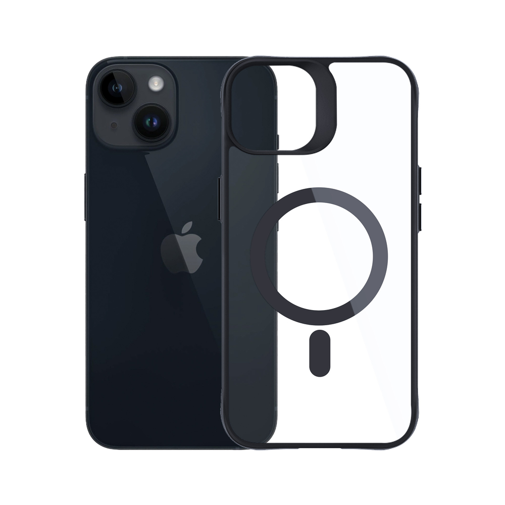 3Mk Protection Satin Armor MagCase Apple iPhone 13 / 14 vāciņš caurspīdīgs ar melnu