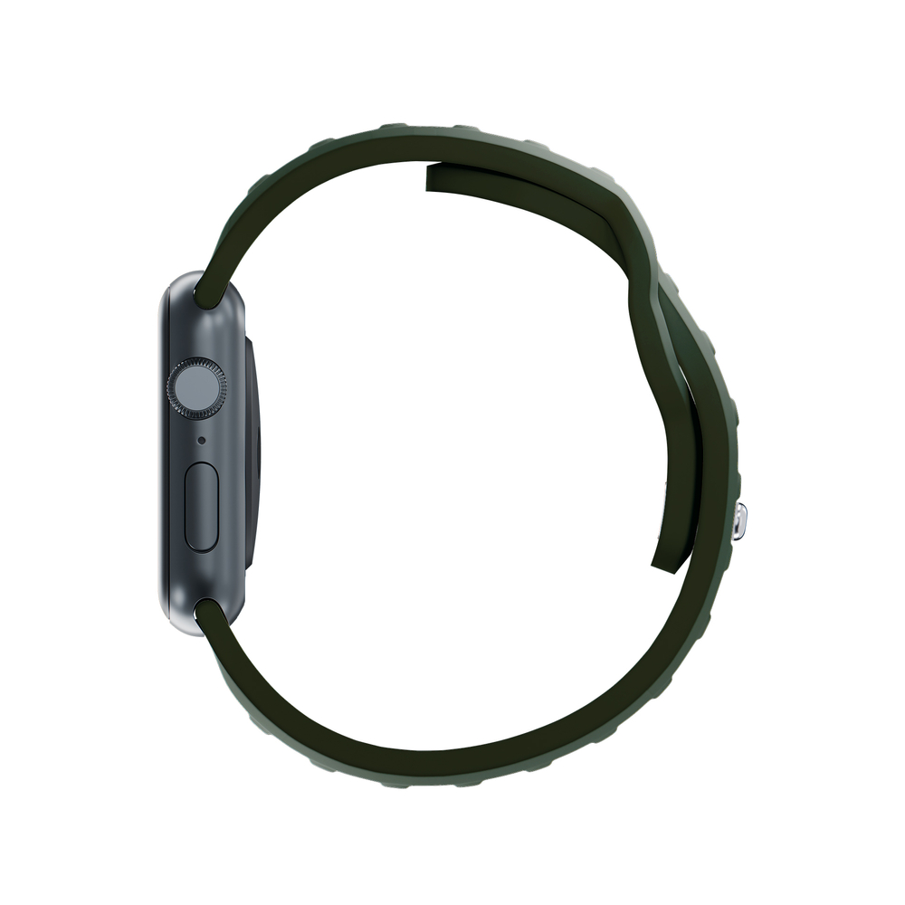 3mk Apple Watch 38 / 40 / 41 mm silikona siksniņa, zaļa