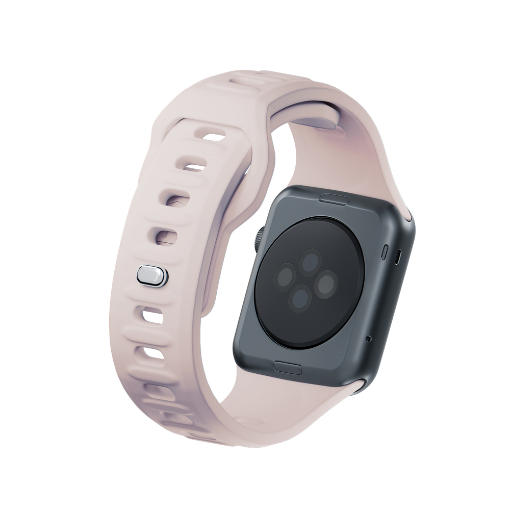 3mk Apple Watch 42 / 44 / 45 / 49 mm silikona siksniņa, bēša