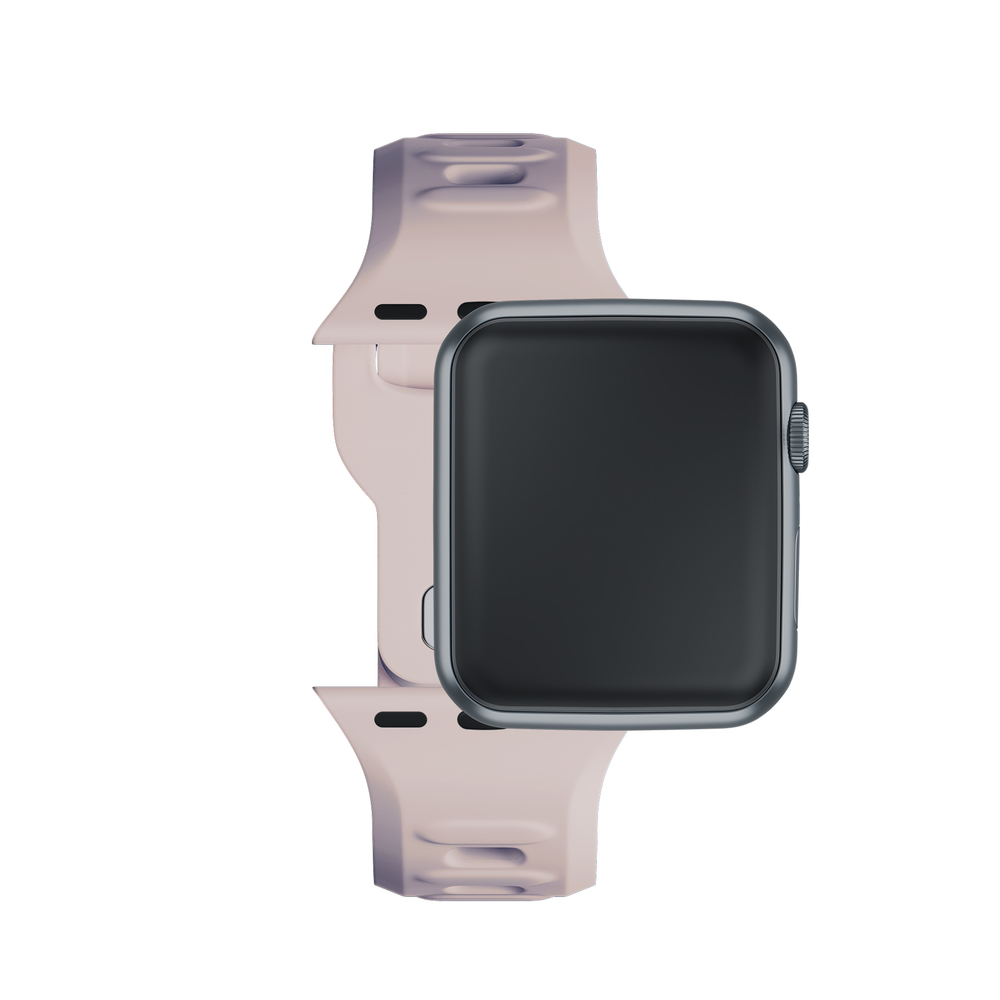 3mk Apple Watch 42 / 44 / 45 / 49 mm silikona siksniņa, bēša