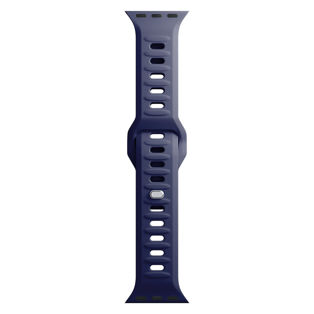 3mk Apple Watch 42 / 44 / 45 / 49 mm silikona siksniņa, zila