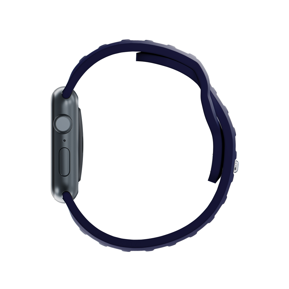 3mk Apple Watch 42 / 44 / 45 / 49 mm silikona siksniņa, zila