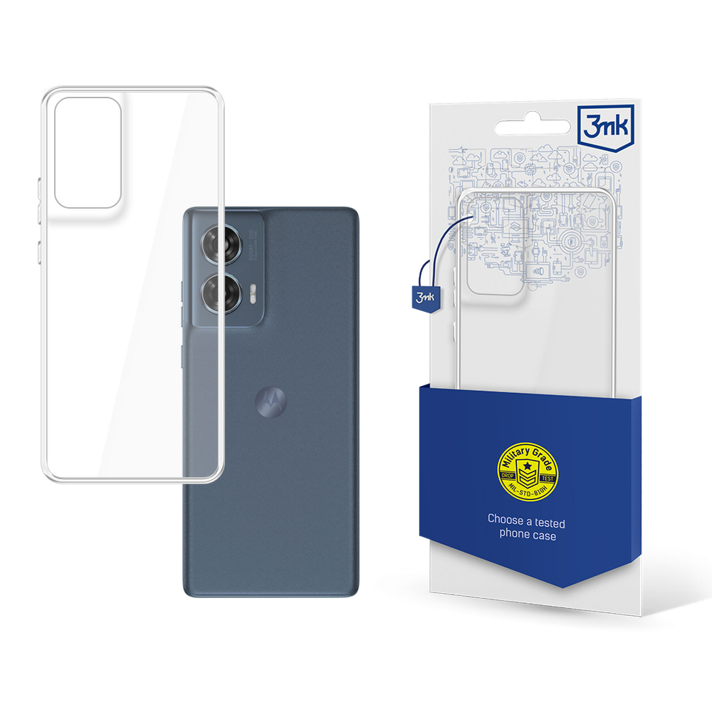 3mk Clear Case Motorola Moto Edge 50 Fusion vāciņš, caurspīdīgs