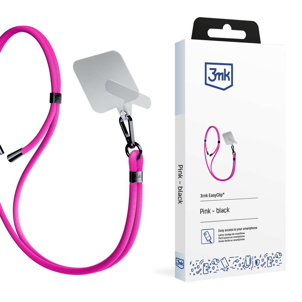 3mk Protection EasyClip viedtālruņa siksniņa, rozā