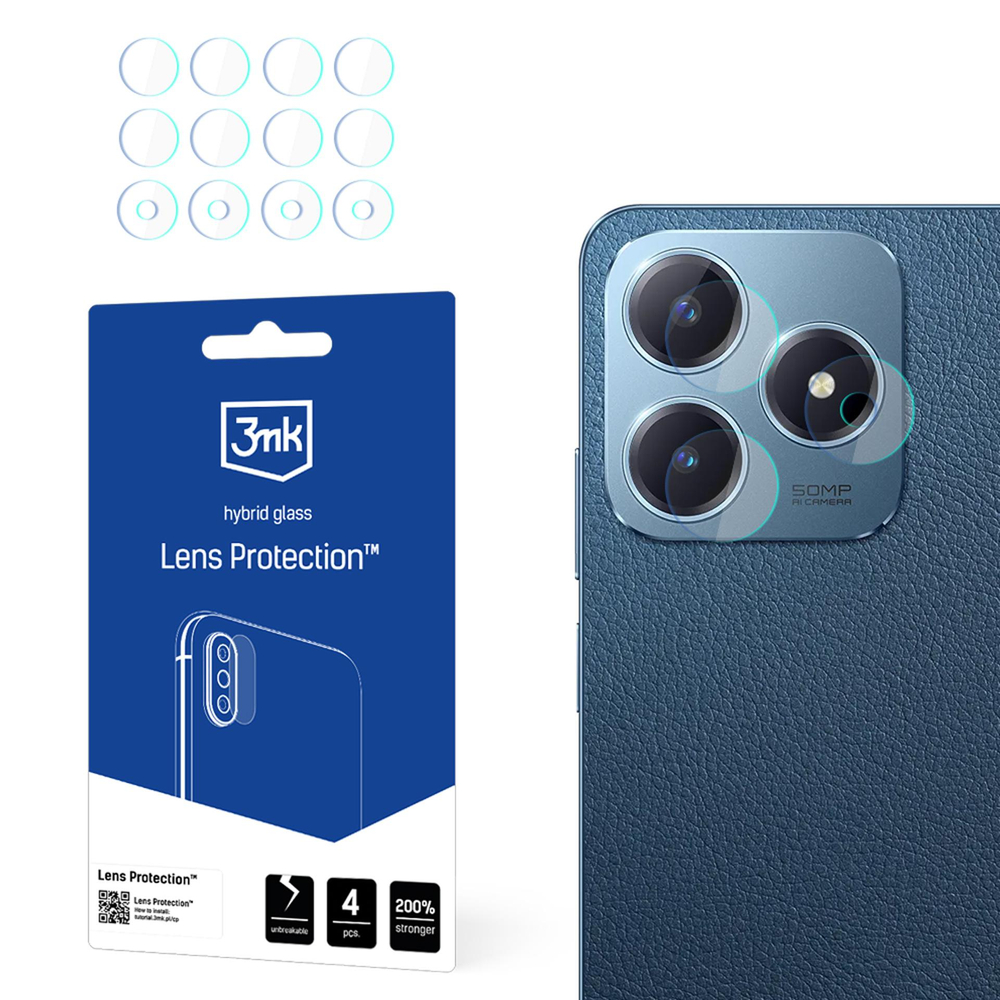 3Mk Lens Protection hibrīda aizsargstikls Realme C63 kamerai