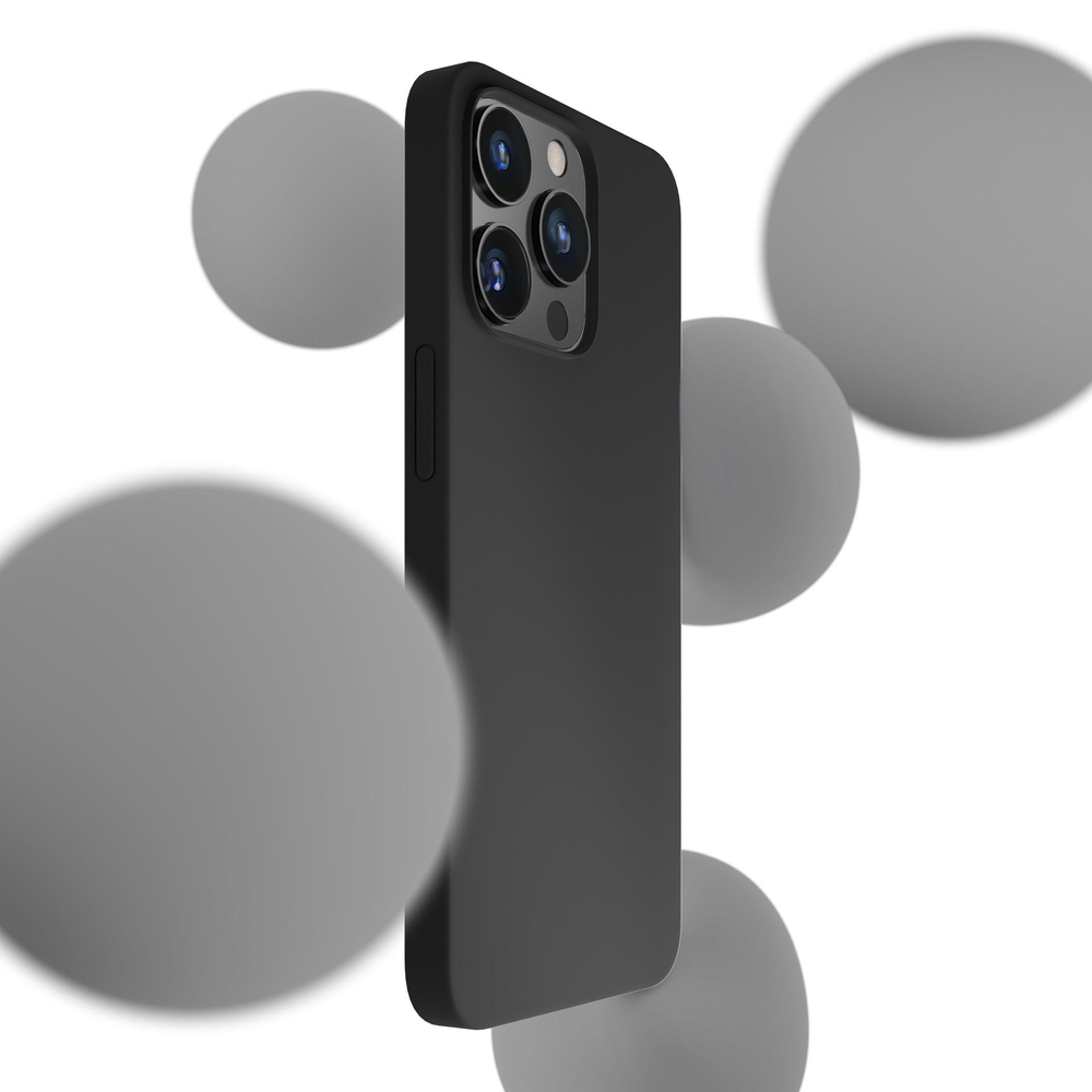 3mk iPhone 16 Pro vāciņš Silicone Case, melns