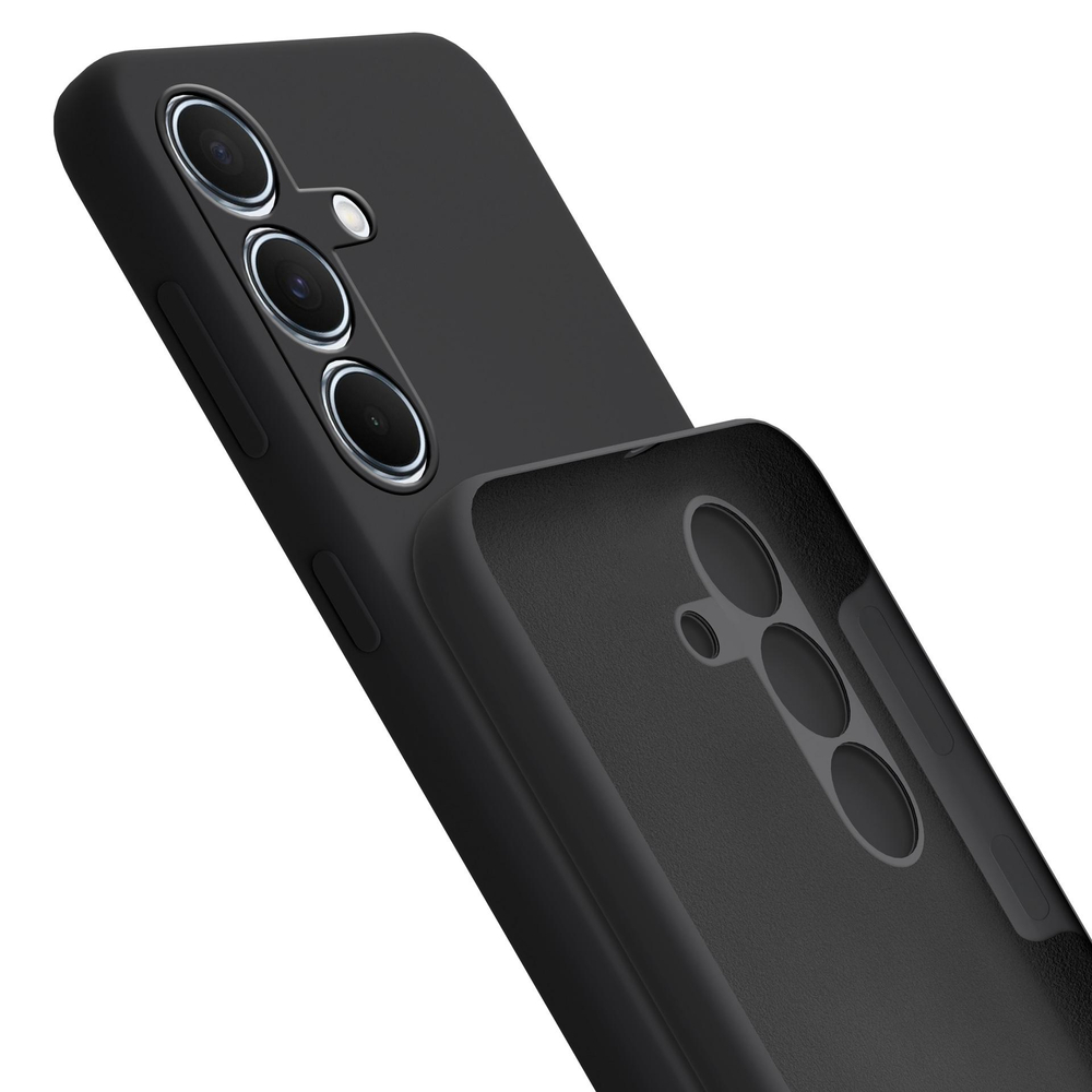 3mk Samsung Galaxy A55 5G vāciņš Silicone Case, melns