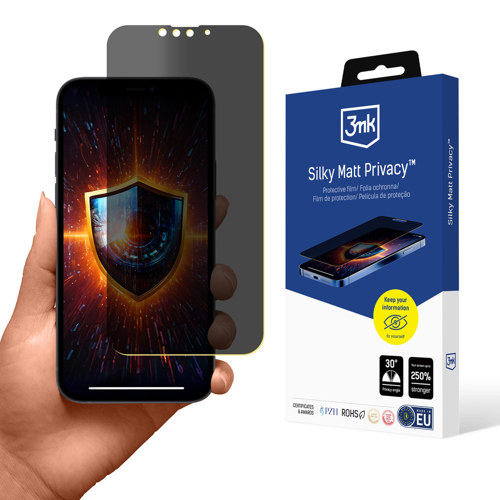 3mk Silky Matt Privacy matēta aizsargplēve iPhone 13 / 13 Pro