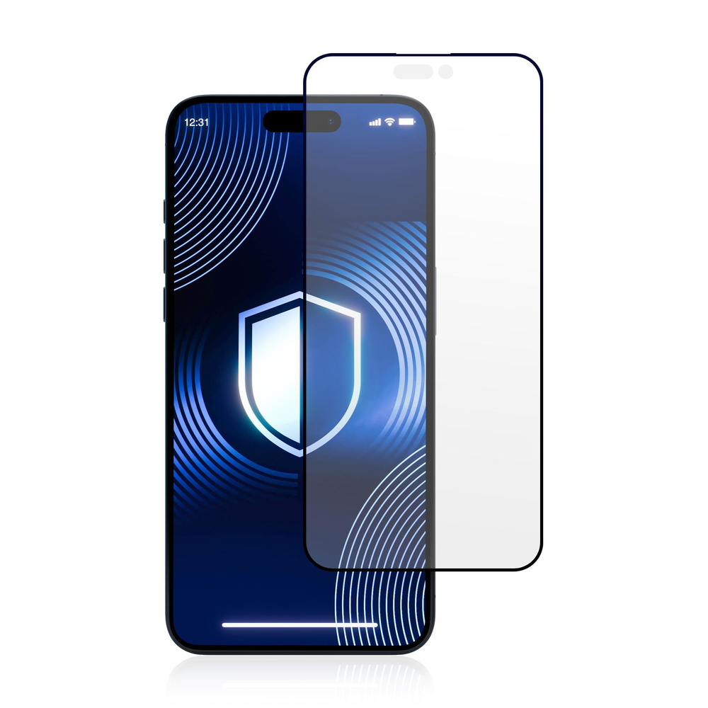 3mk HardGlass Matt Max rūdītais stikls iPhone 16 Plus