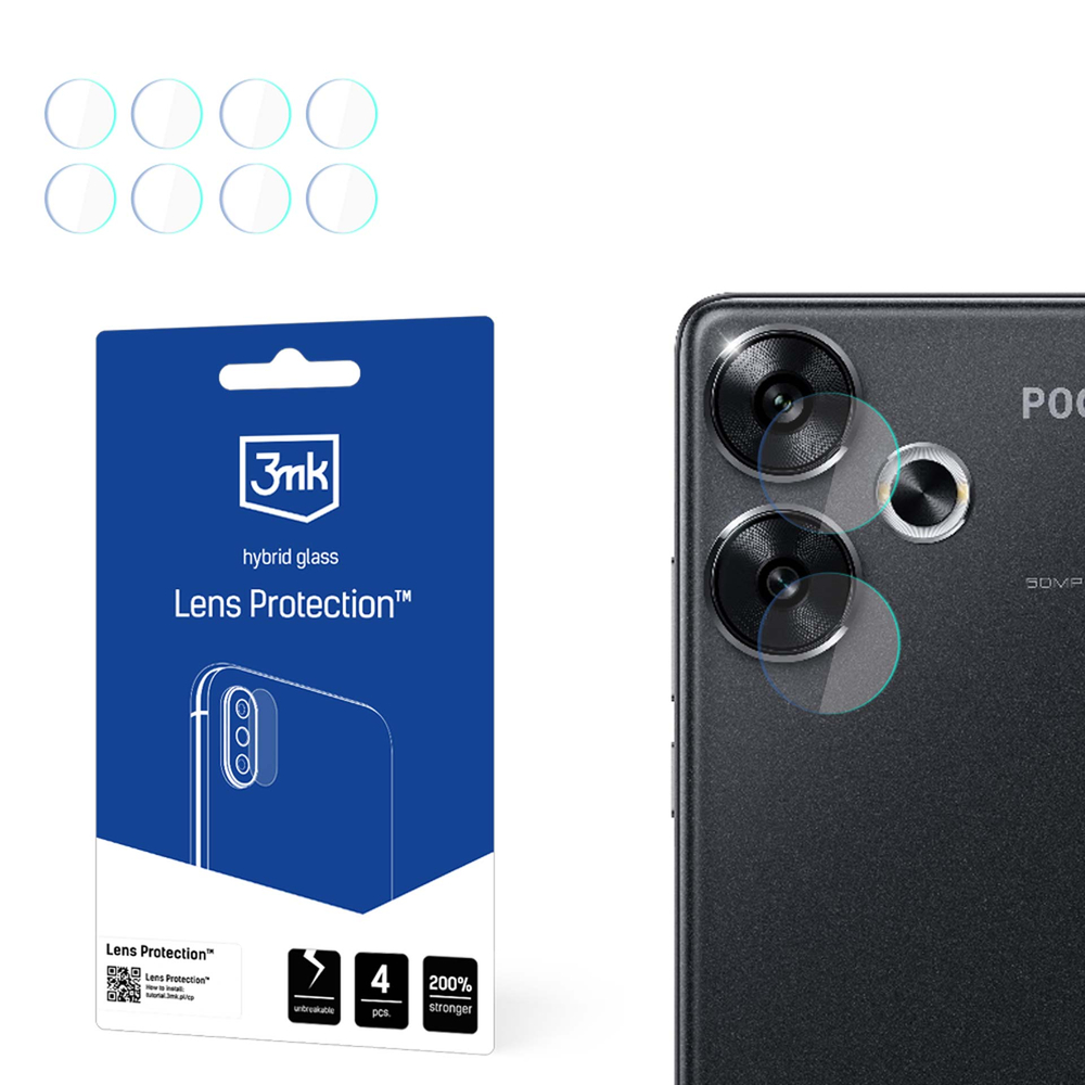 Poco F6 - 3mk objektīva aizsardzība | Lens Protection