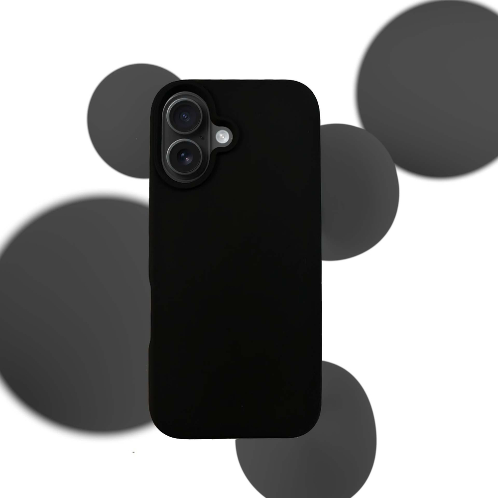 3mk iPhone 16 Plus vāciņš Silicone Case, melns