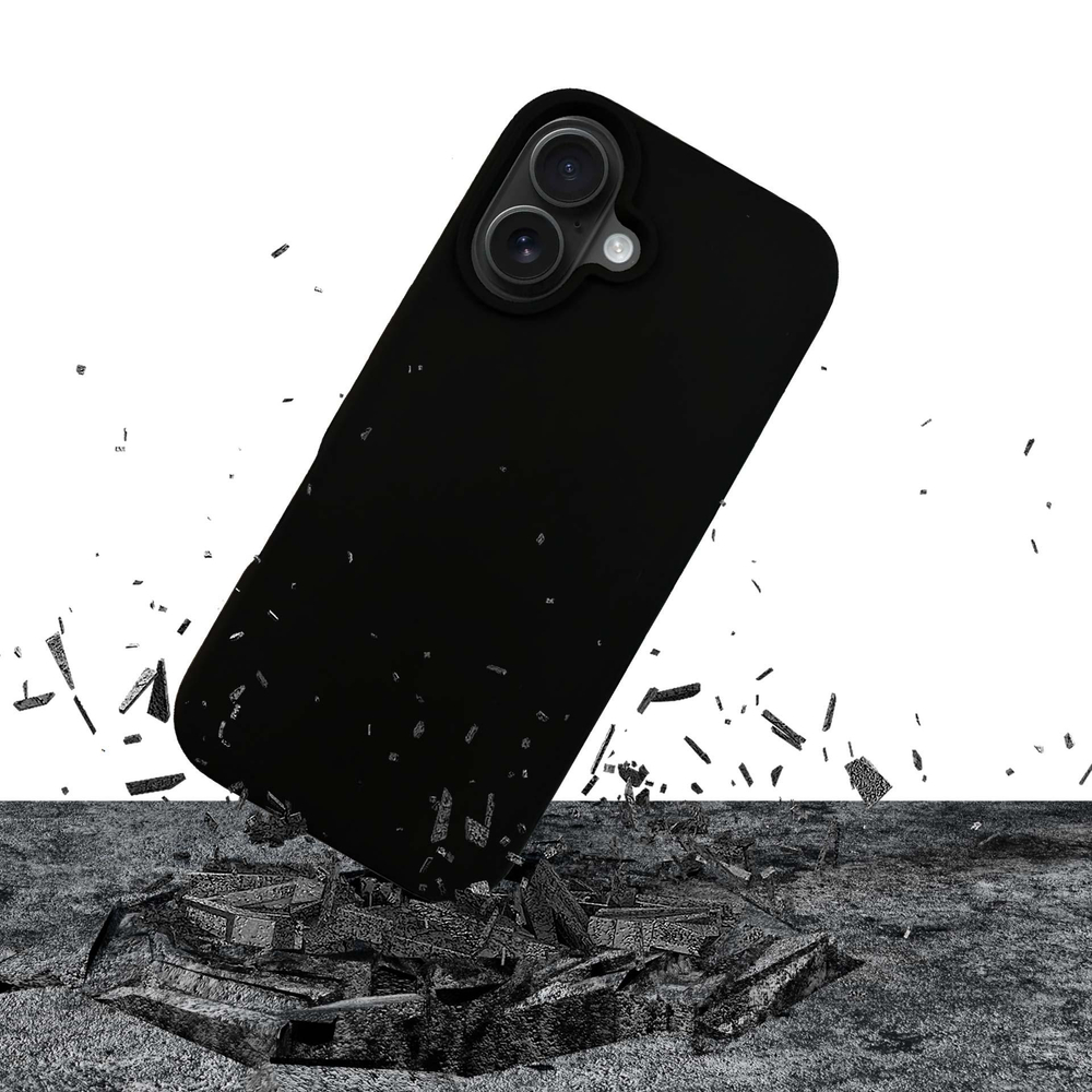 3mk iPhone 16 Plus vāciņš Silicone Case, melns