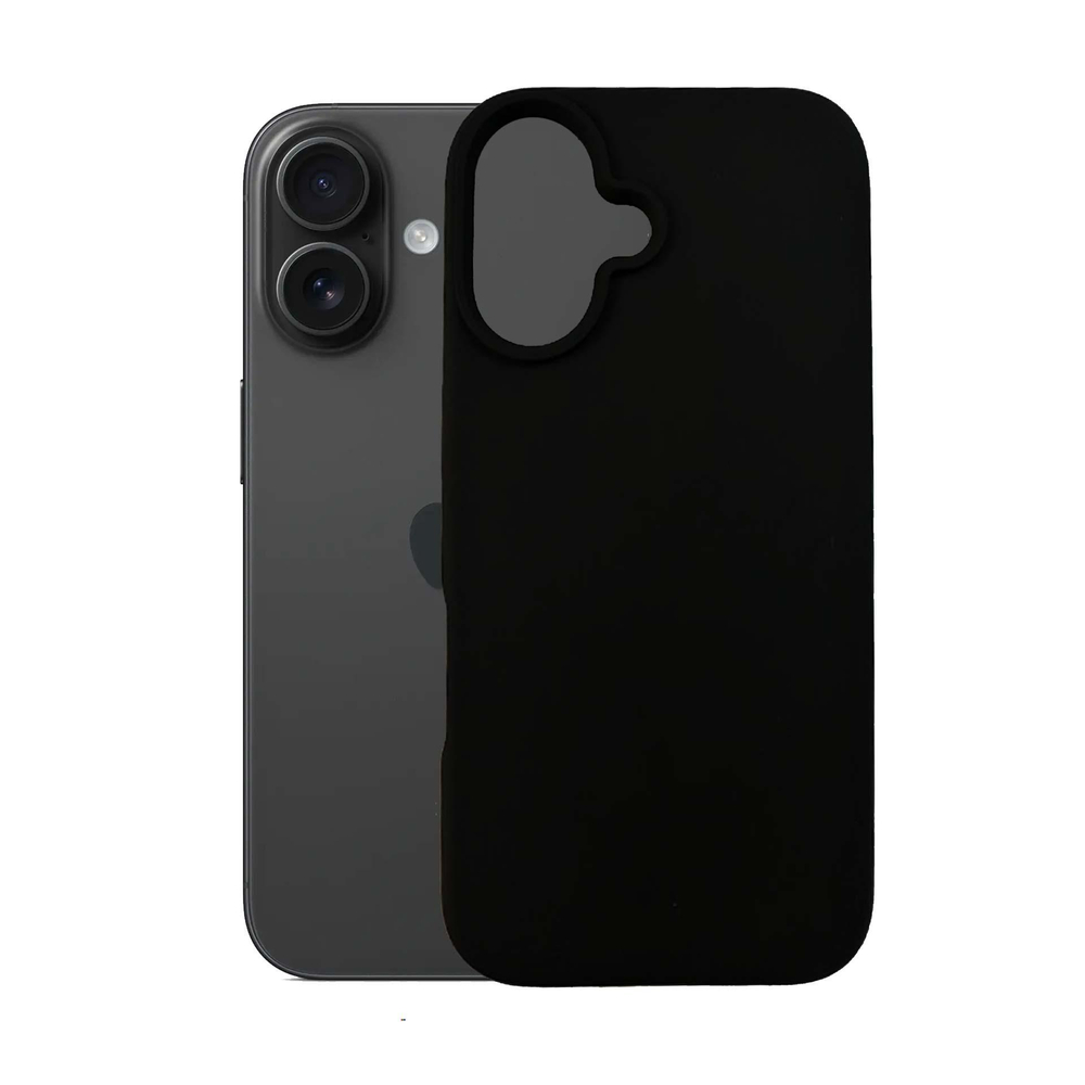 3mk iPhone 16 Plus vāciņš Silicone Case, melns