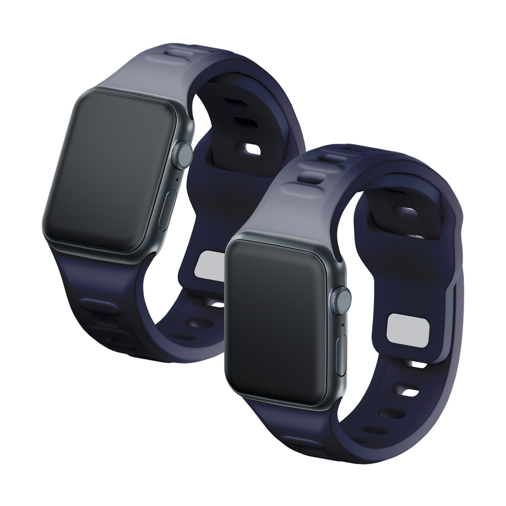 3mk Apple Watch 42 / 44 / 45 / 49 mm silikona siksniņa, pelēka