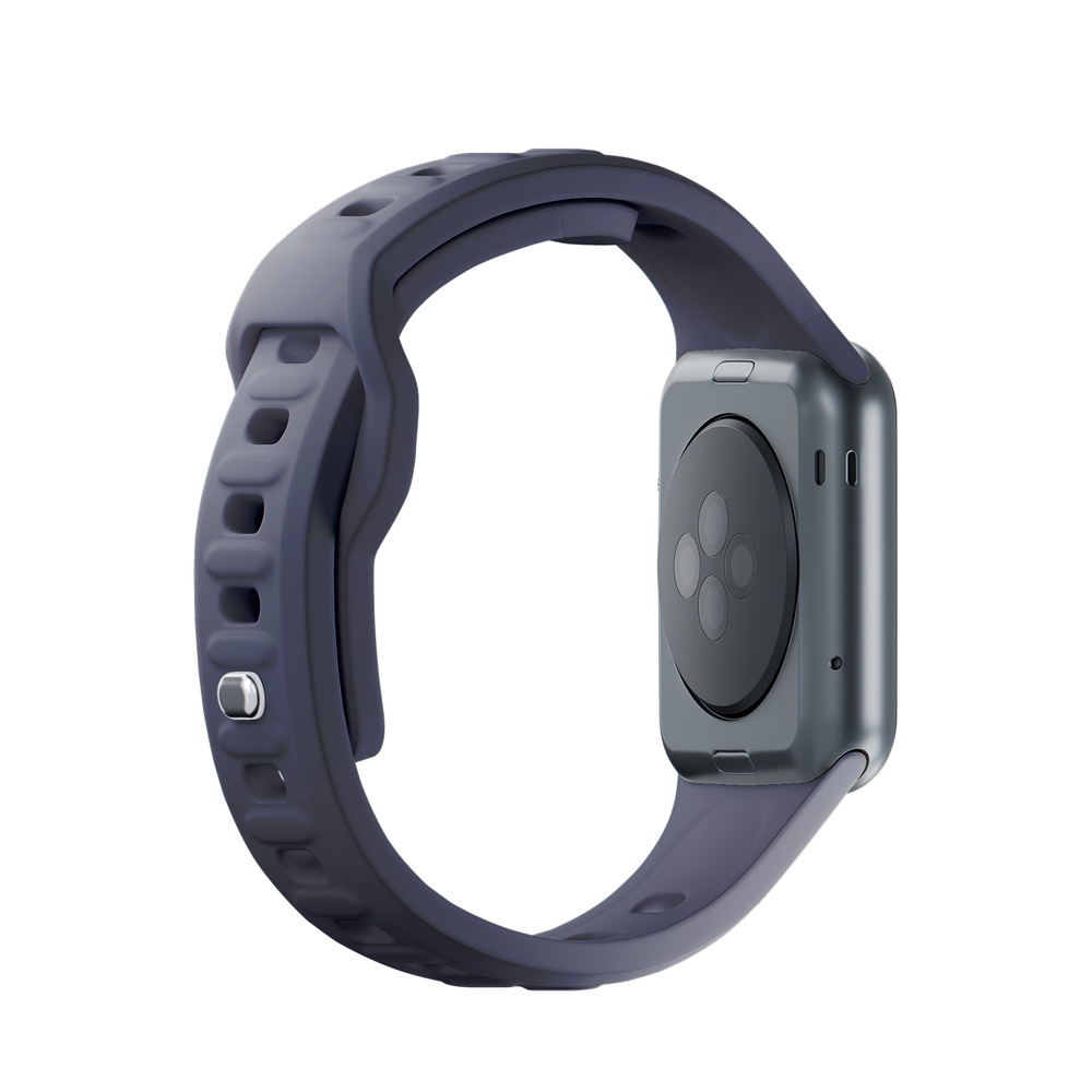 3mk Apple Watch 42 / 44 / 45 / 49 mm silikona siksniņa, pelēka