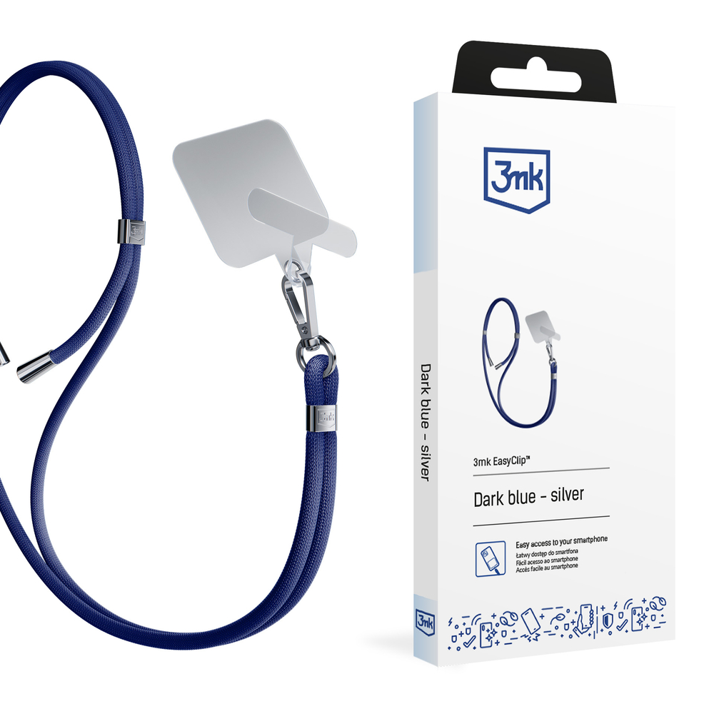 3mk EasyClip viedtālruņa siksniņa, Zila
