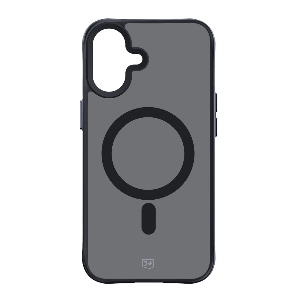 3mk iPhone 16 vāciņš Smoke MagCase ar MagSafe, puscaurspīdīgs