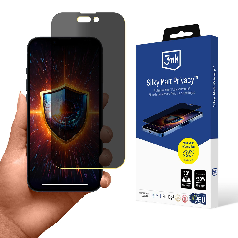 3Mk Silky Matt Privacy matēta aizsargplēve Apple iPhone 14 Pro