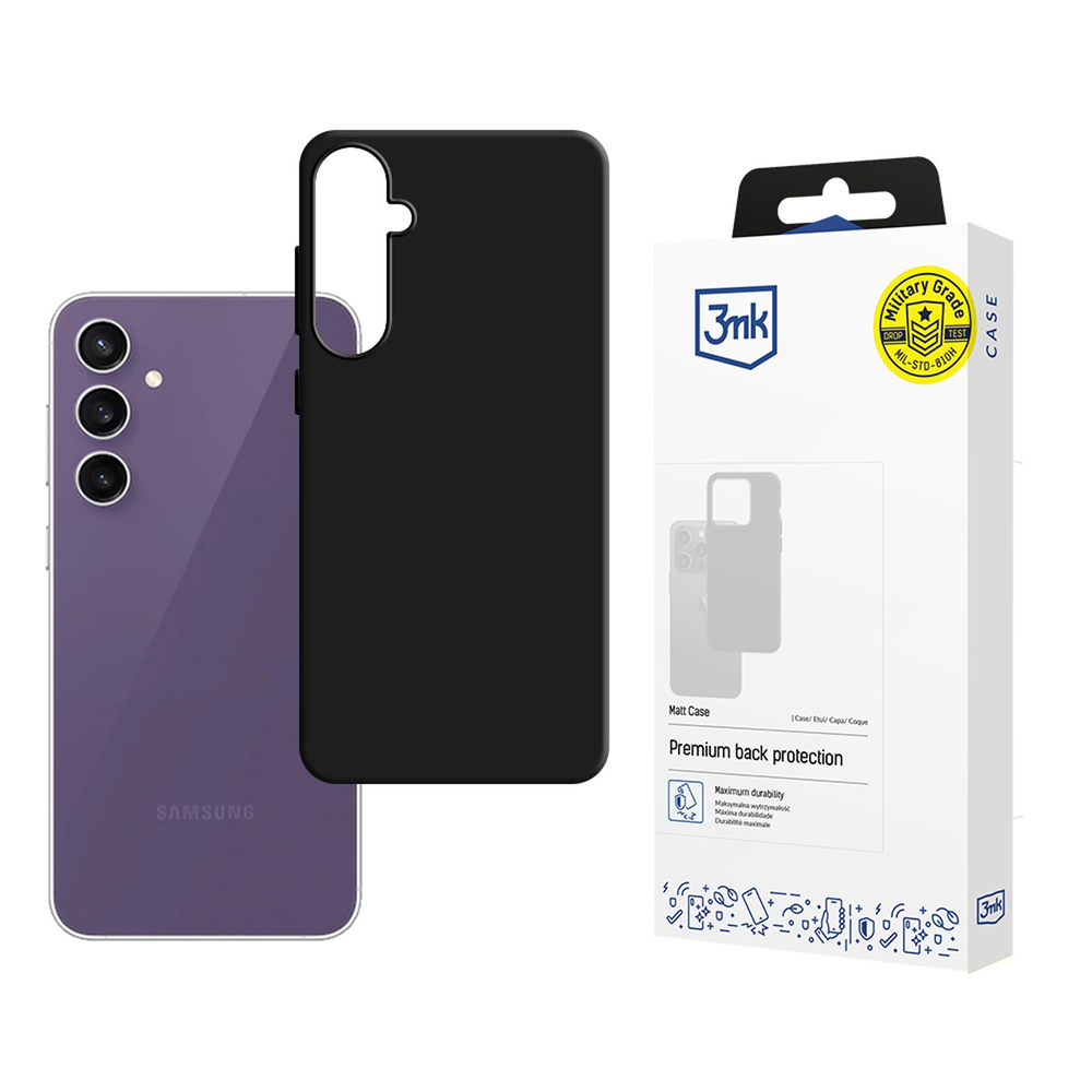 3mk Matt Case Samsung Galaxy S24 FE vāciņš, melns