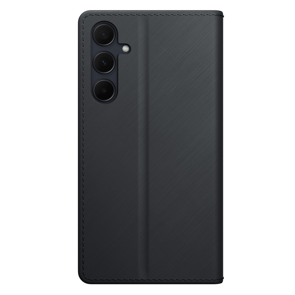 3mk Samsung Galaxy A55 5G atverams vāciņš maciņš grāmatiņa Wallet Case, melns