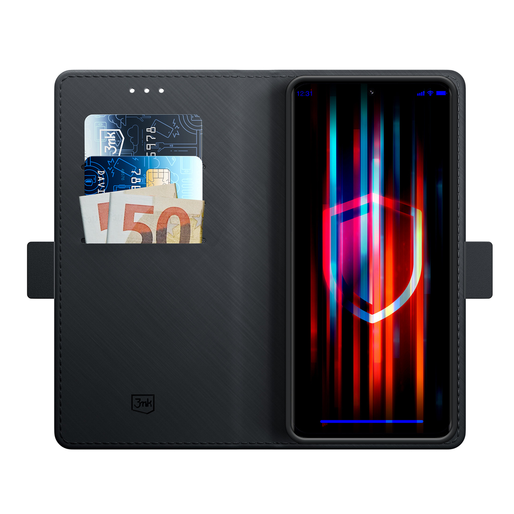 3mk Wallet Case Xiaomi 13 Pro atverams vāciņš maciņš grāmatiņa, melns