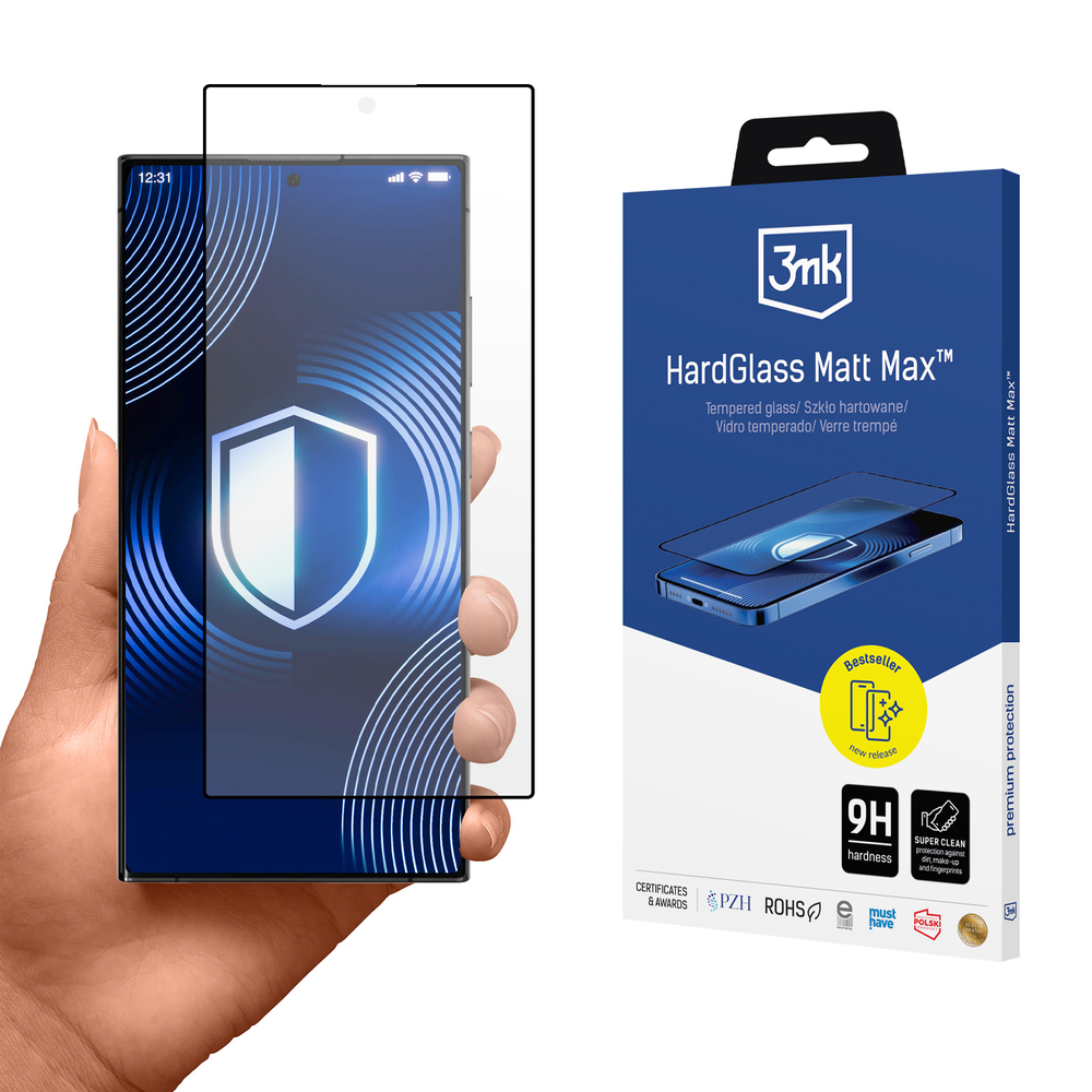 3mk HardGlass Matt Max rūdītais stikls Samsung Galaxy S24 Ultra