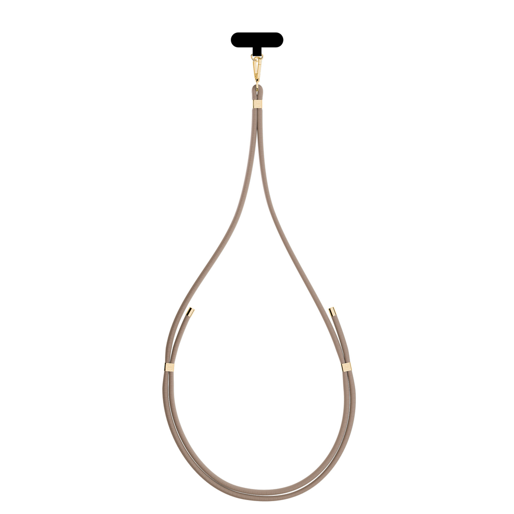3mk EasyClip Elite viedtālruņa aukla, bēša
