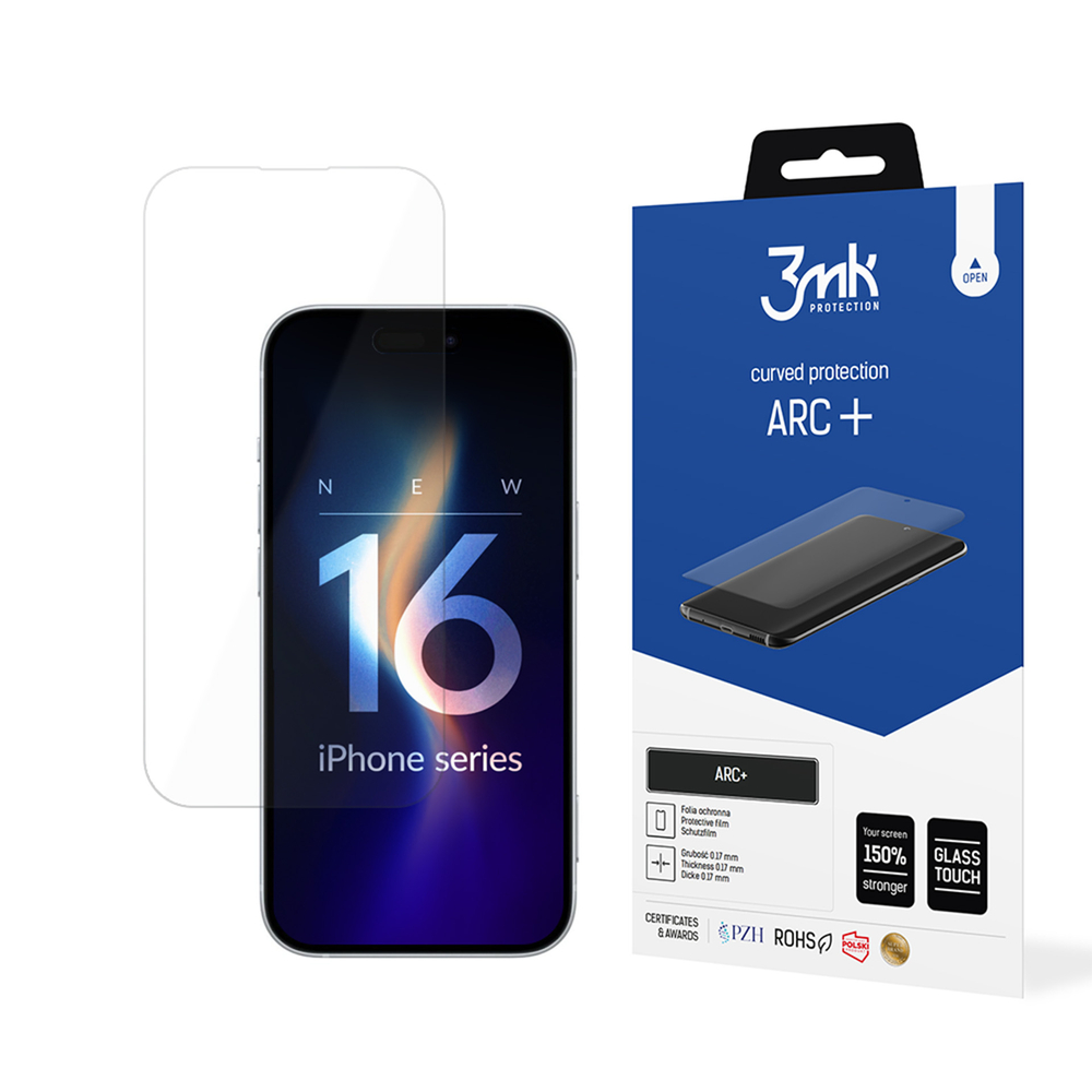 3mk ARC+ aizsargplēve iPhone 16