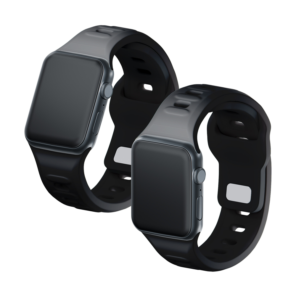 3mk Apple Watch 38 / 40 / 41 mm silikona siksniņa, melna