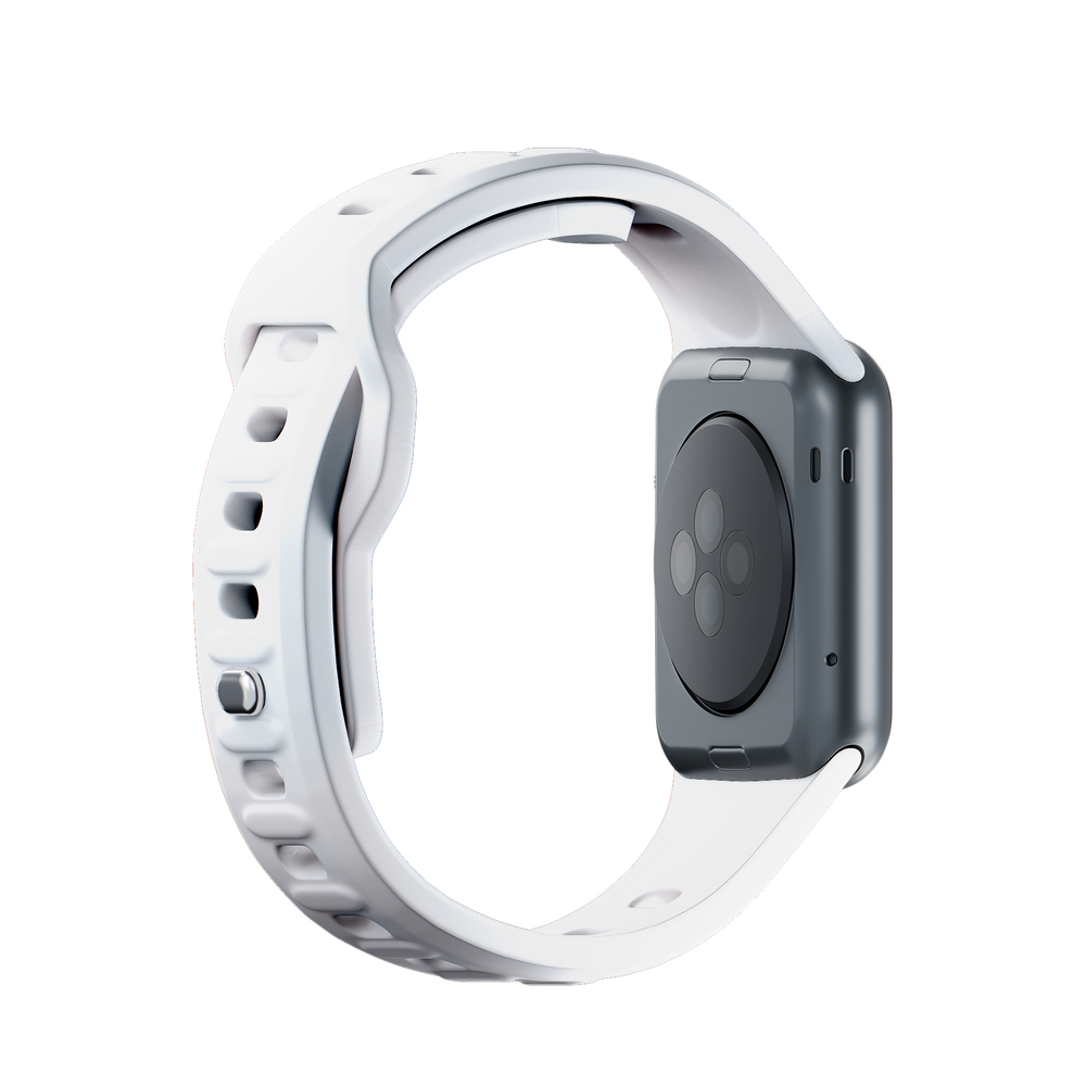 3mk Apple Watch 38 / 40 / 41 mm silikona siksniņa, balta