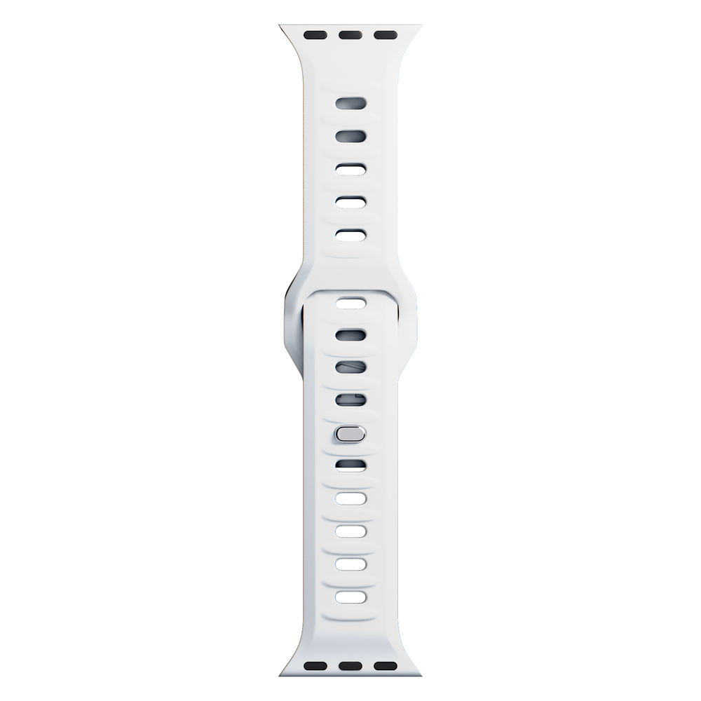3mk Apple Watch 38 / 40 / 41 mm silikona siksniņa, balta