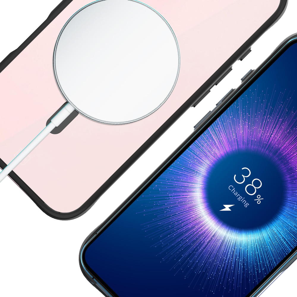 3mk Protection iPhone 16 Plus vāciņš Satin Armor MagCase, caurspīdīgs ar melnu rāmi