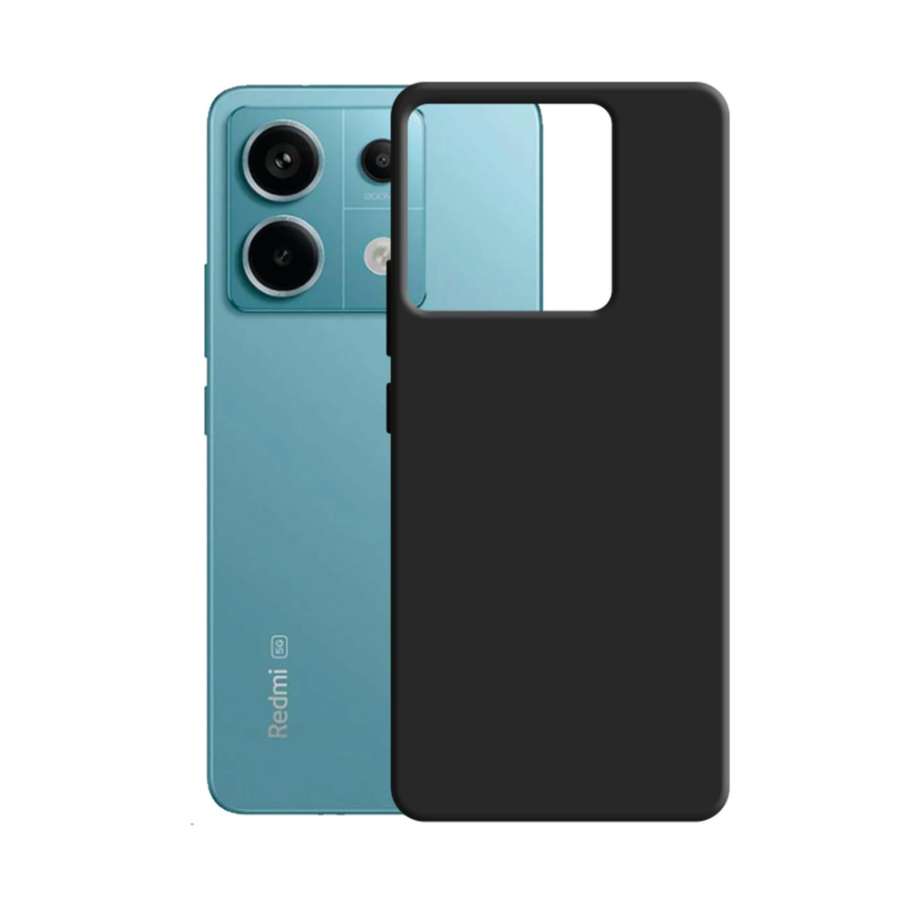 3mk Silicone Case Xiaomi Redmi Note 13 Pro 5G vāciņš, melns
