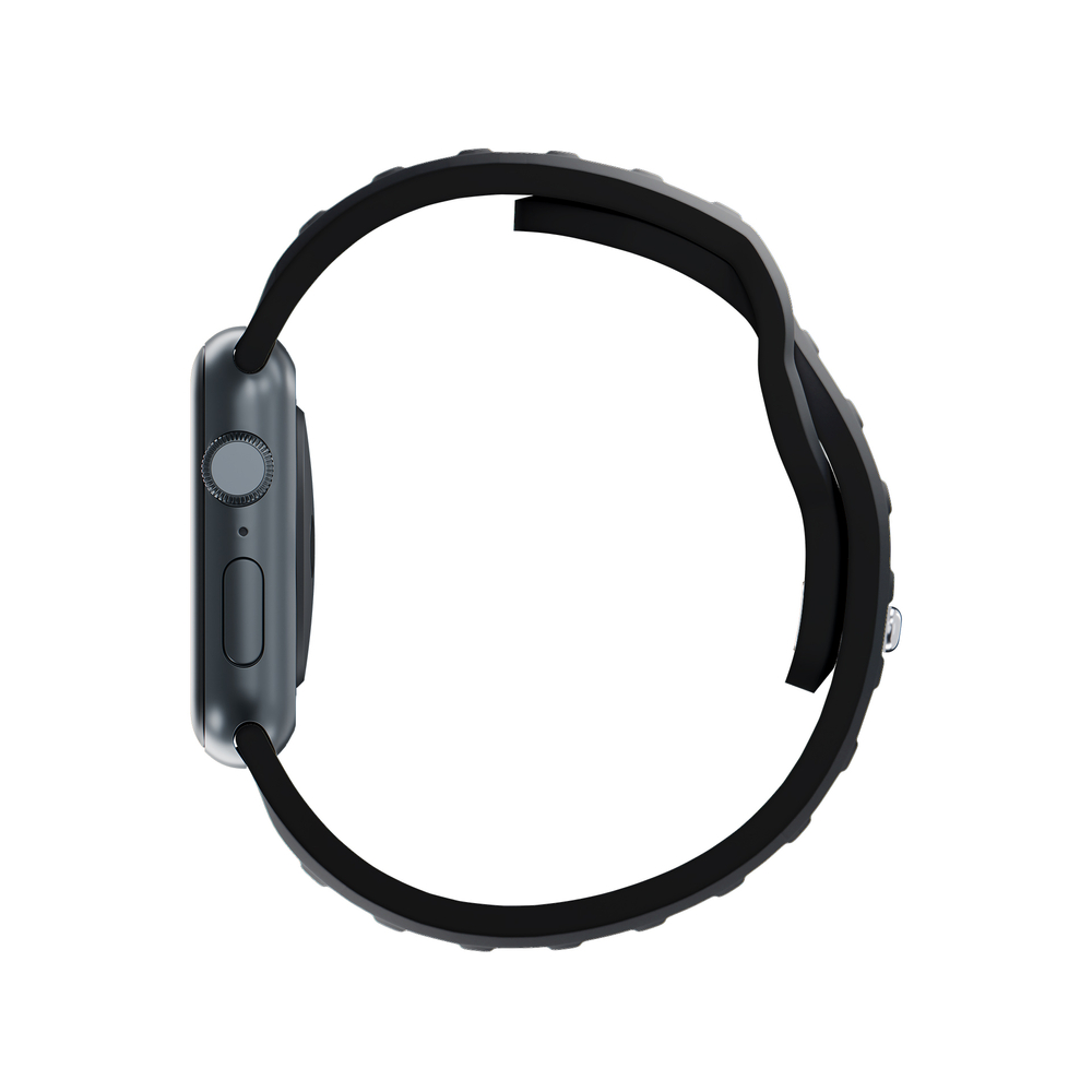 3mk Apple Watch 42 / 44 / 45 / 49 mm silikona siksniņa, melna
