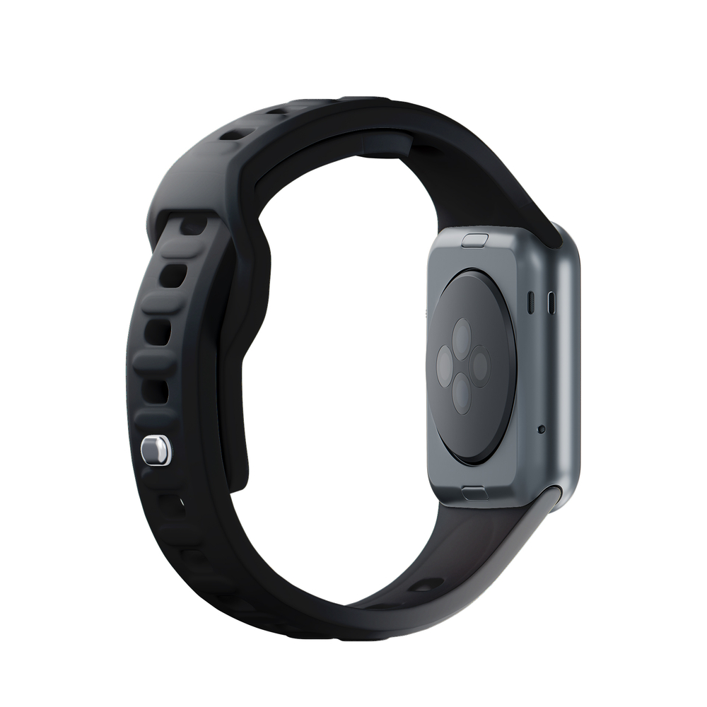 3mk Apple Watch 42 / 44 / 45 / 49 mm silikona siksniņa, melna
