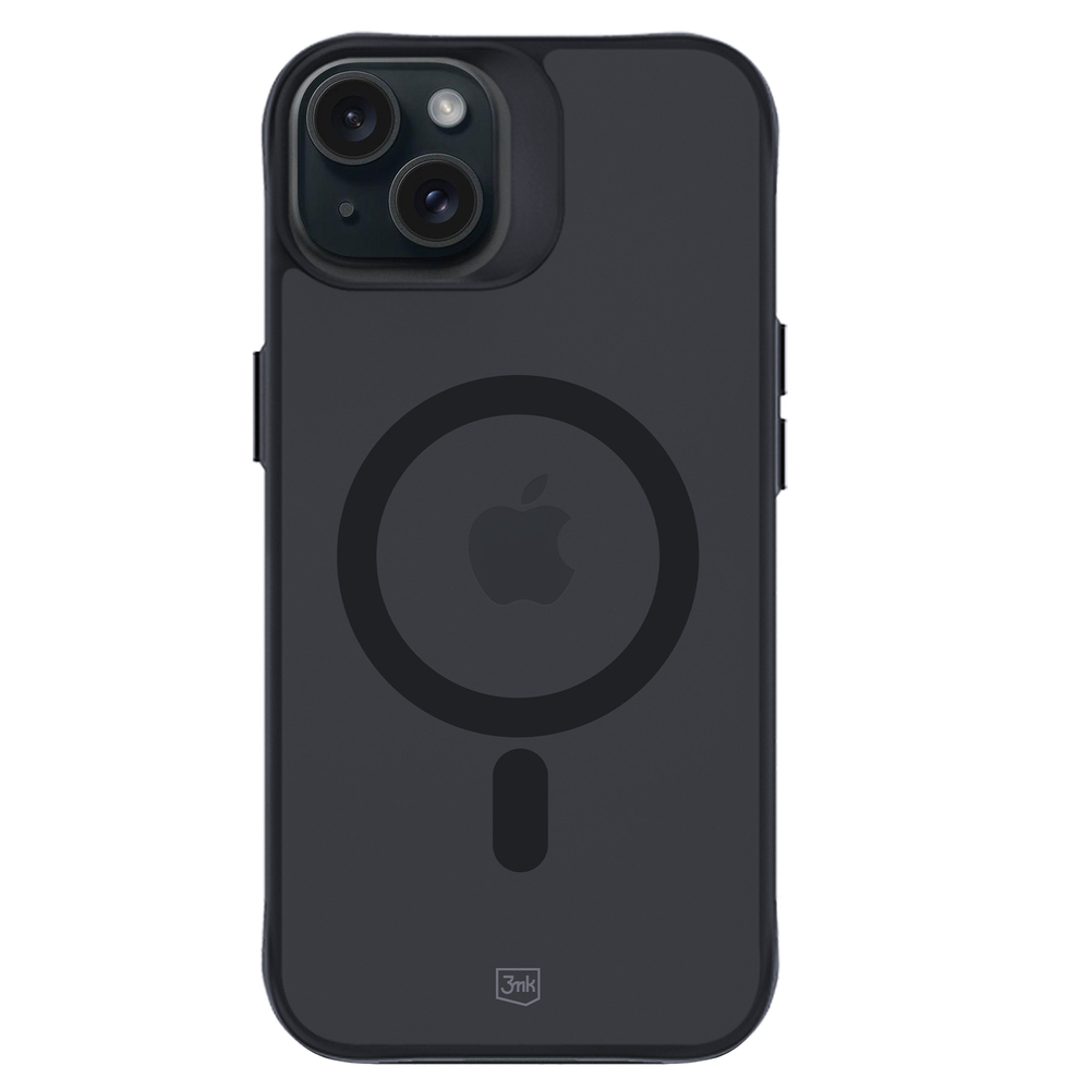 3mk iPhone 15 Plus vāciņš Smoke MagCase, puscaurspīdīgs