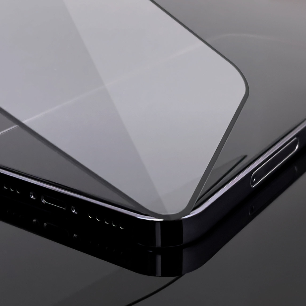 Wozinsky iPhone 15 Pro Max aizsargstikls Full Glue (2 gab.), melns