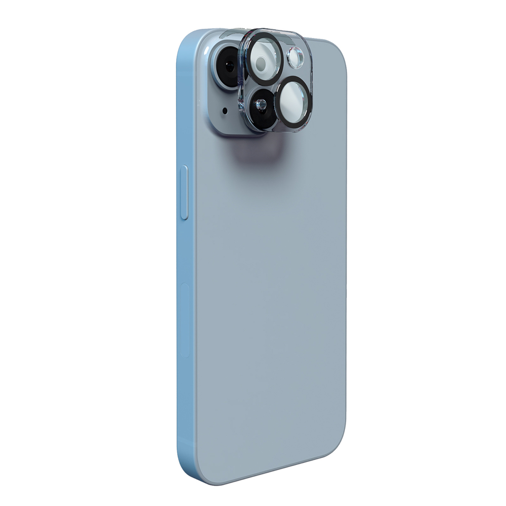 SBS iPhone 14 / 14 Plus kameras aizsargstikls D3O, caurspīdīgs