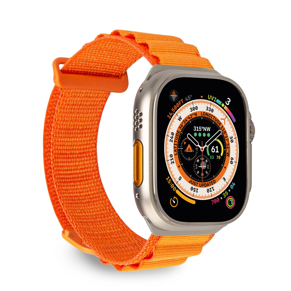 Puro Extreme Apple Watch 42 / 44 / 45 / 49 mm neilona siksniņa, oranža