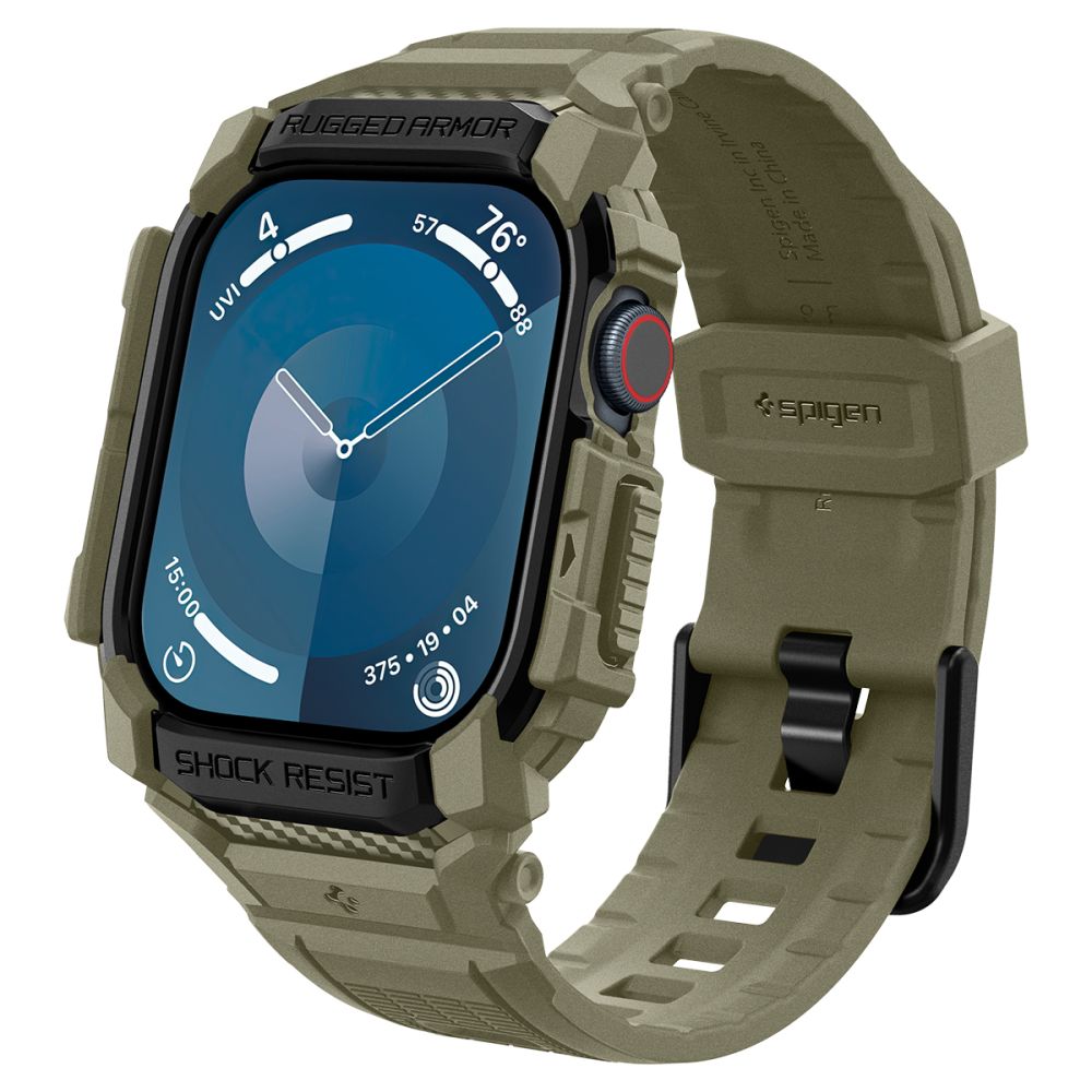 Spigen Rugged Armor Pro siksniņa Apple Watch 10 (46mm), zaļa