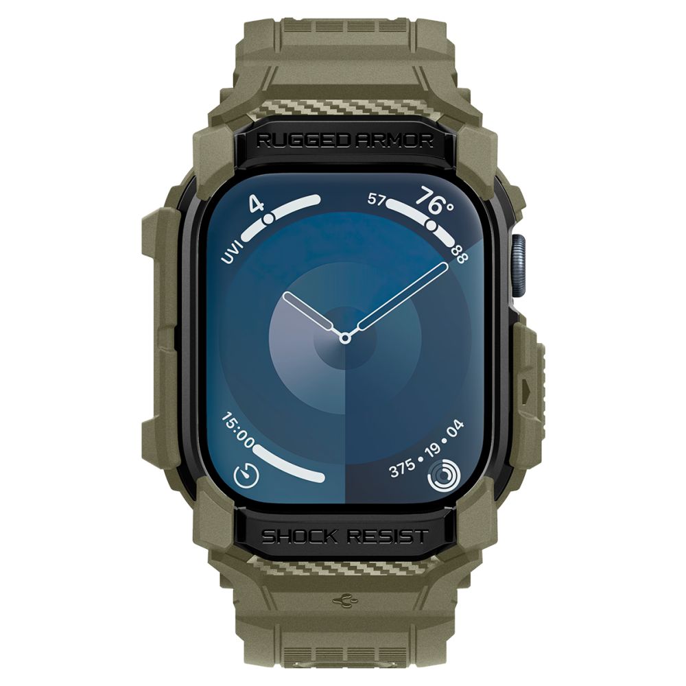 Spigen Rugged Armor Pro siksniņa Apple Watch 10 (46mm), zaļa