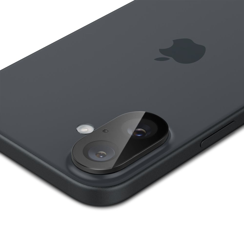 Spigen Optik Glas.Tr kameras aizsargstikls iPhone 16 / 16 Plus (2 gab.), melns