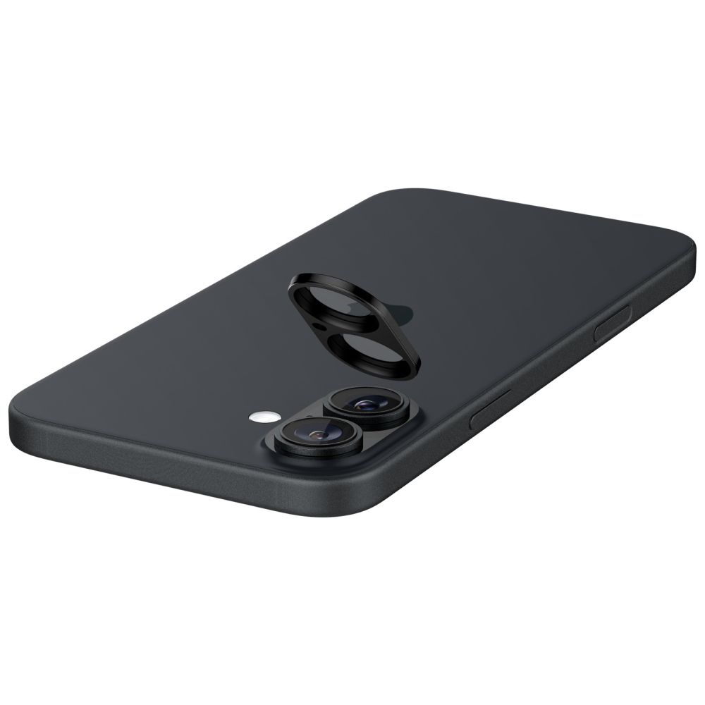 Spigen Optik Glas.Tr kameras aizsargstikls iPhone 16 / 16 Plus (2 gab.), melns