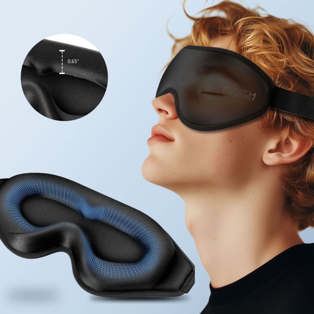 Tech-Protect Eyeshade miega maska, melna
